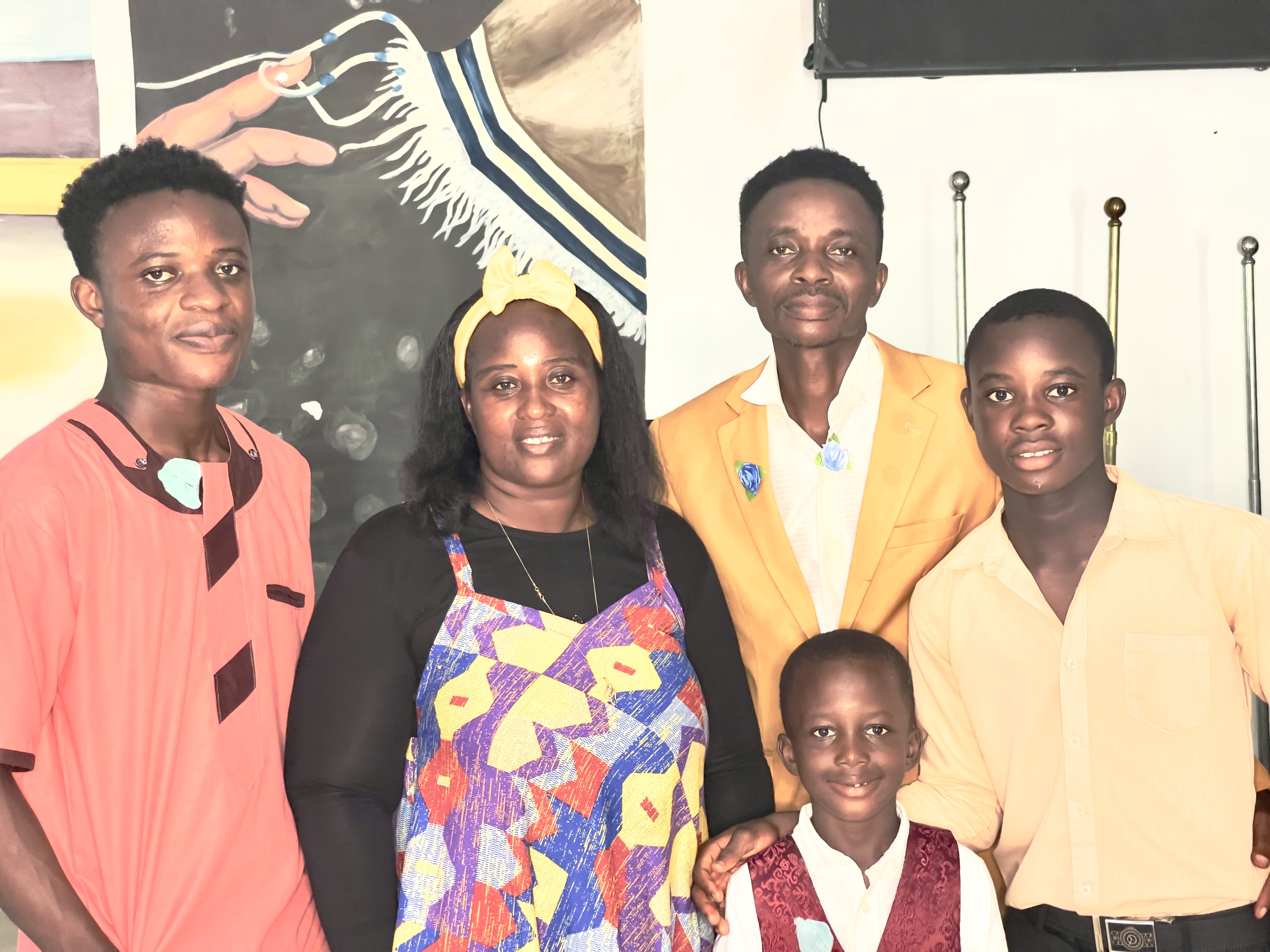 Pastor/Mrs. Sam-Abel and Comfort-Ihuoma Gbinsay with their three sons